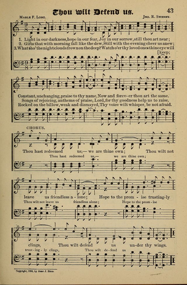 Living Hymns: for use in the Sabbath School, Christian Endeavor Meetings, the church & home page 43