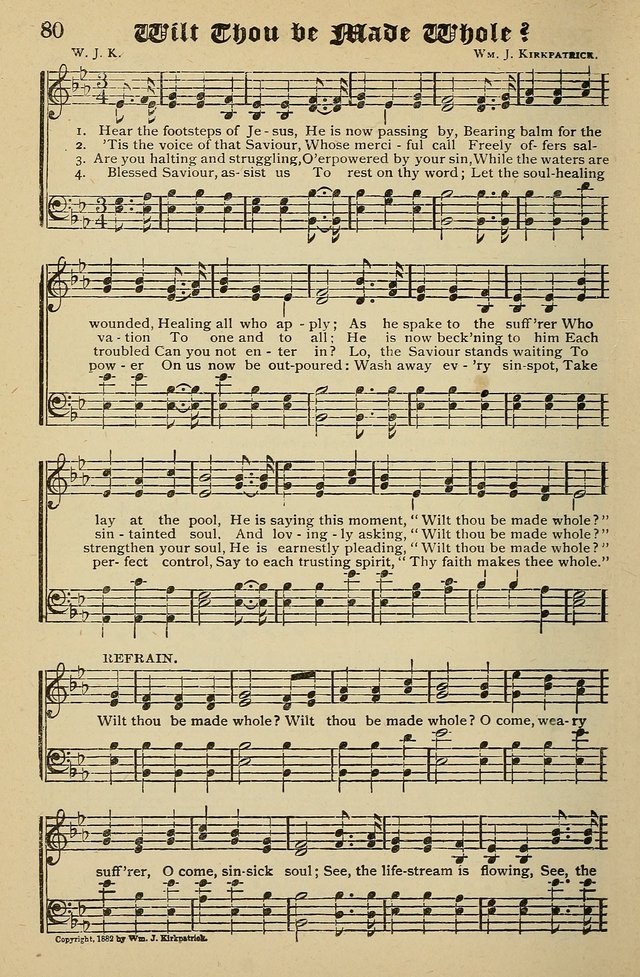 Living Hymns: for use in the Sabbath School, Christian Endeavor Meetings, the church & home page 80