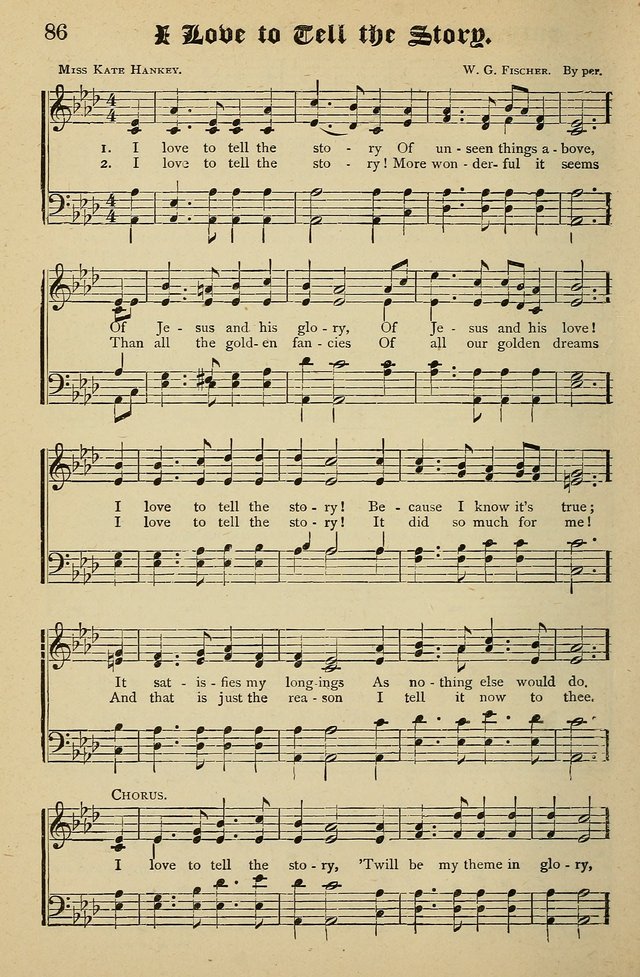 Living Hymns: for use in the Sabbath School, Christian Endeavor Meetings, the church & home page 86