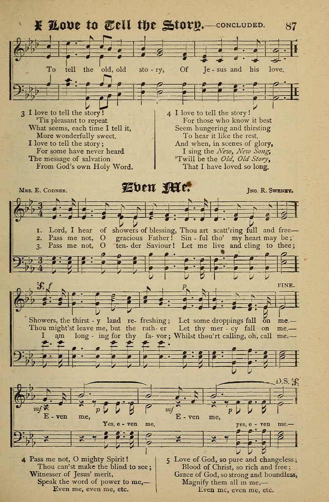 Living Hymns: for use in the Sabbath School, Christian Endeavor Meetings, the church & home page 87
