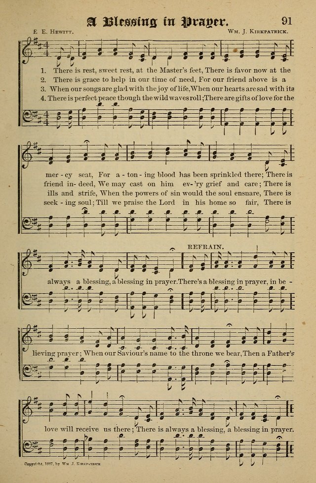Living Hymns: for use in the Sabbath School, Christian Endeavor Meetings, the church & home page 91