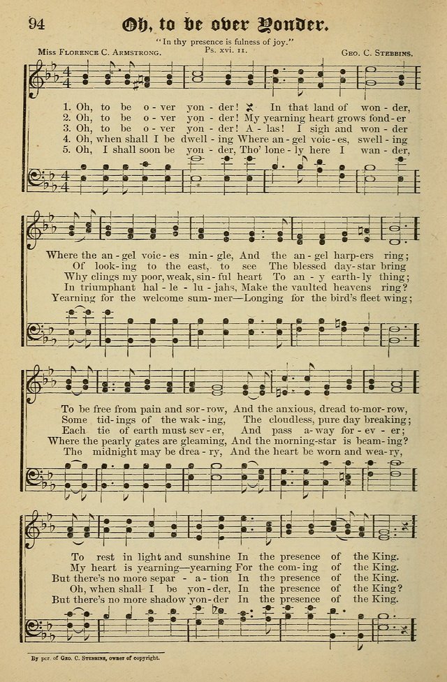 Living Hymns: for use in the Sabbath School, Christian Endeavor Meetings, the church & home page 94