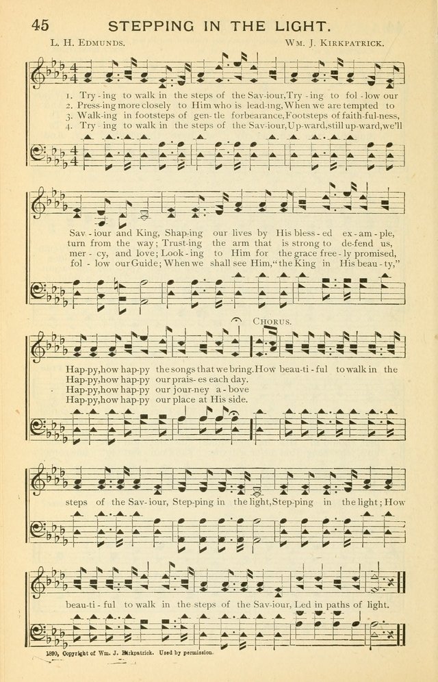Lasting Hymns: a collection of songs specially designed for every department of worship and suitable for all services of the churches page 44