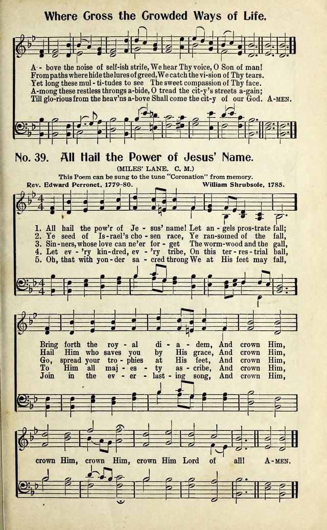 Living Hymns: the small hymnal: a book of worship and praise for the developing life page 37