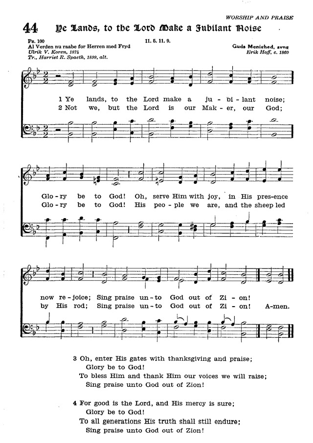 The Lutheran Hymnal page 216