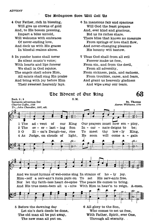 The Lutheran Hymnal 67. The Bridegroom soon will call us
