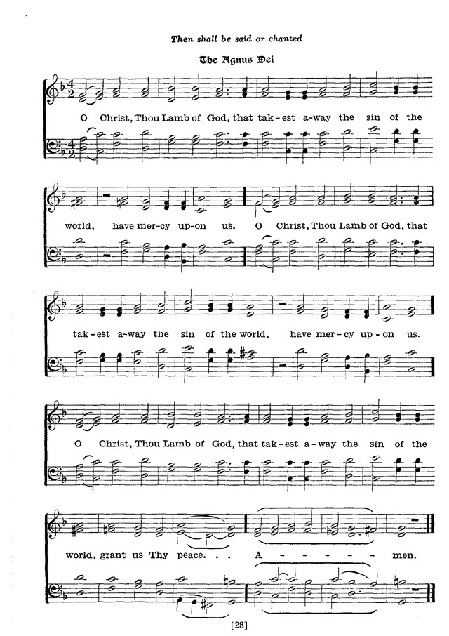 The Lutheran Hymnal page 28