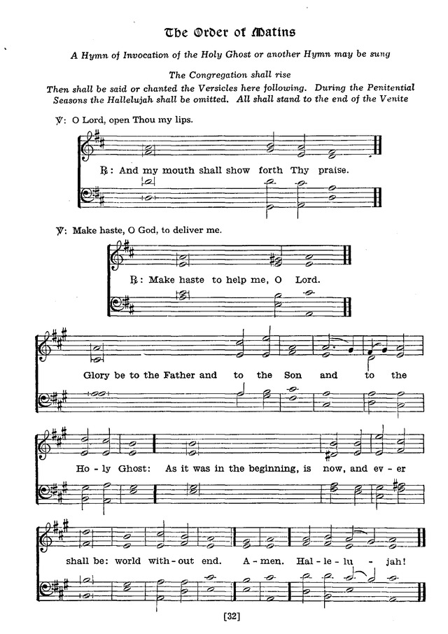The Lutheran Hymnal page 32
