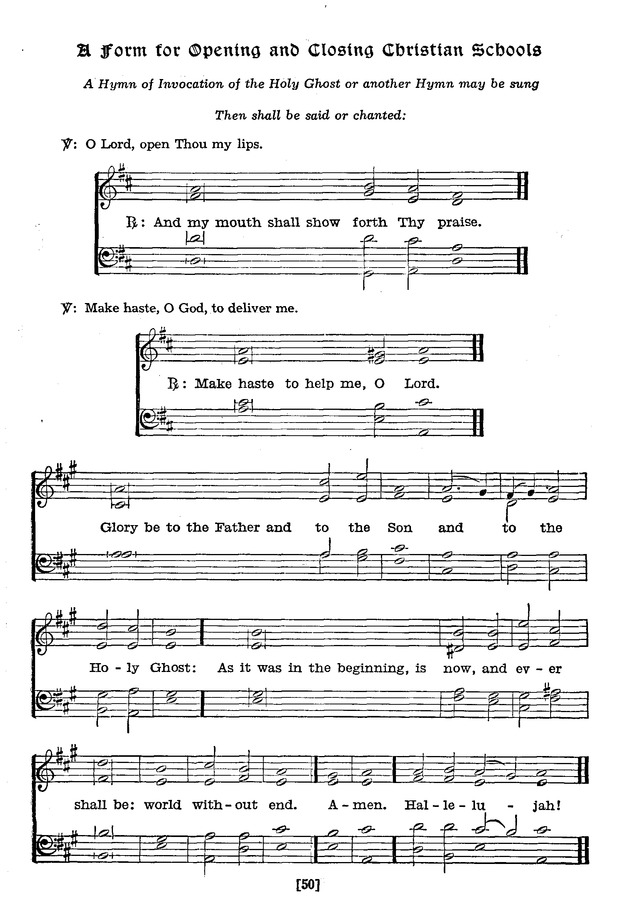The Lutheran Hymnal page 50