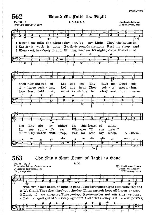 The Lutheran Hymnal page 734
