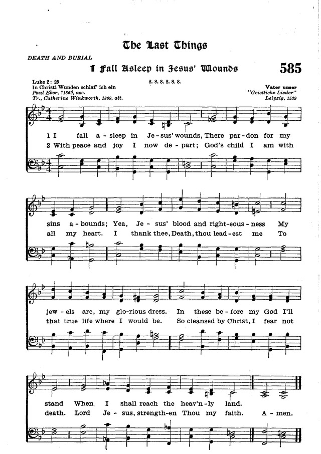 The Lutheran Hymnal page 755