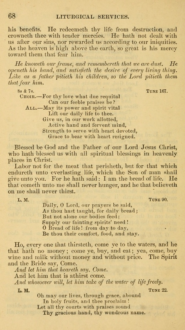 The Liturgy and Hymns of the American Province of the Unitas Fratrum page 68