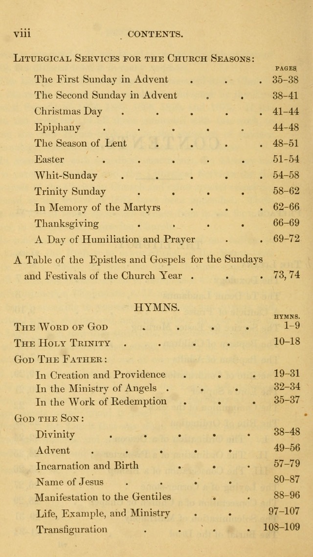 The Liturgy and Hymns of the American Province of the Unitas Fratrum page xv