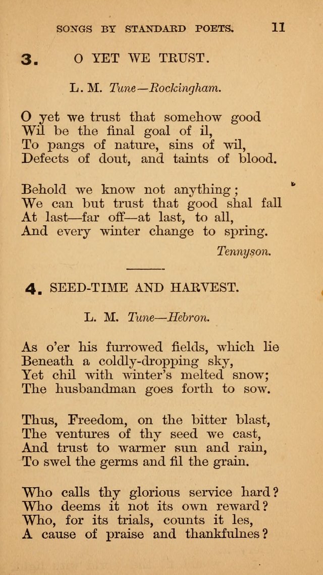 The Liberal Hymn Book: a collection of liberal songs adapted to popular tunes. For use in liberal leagues and other meetings, and in liberal homes page 11