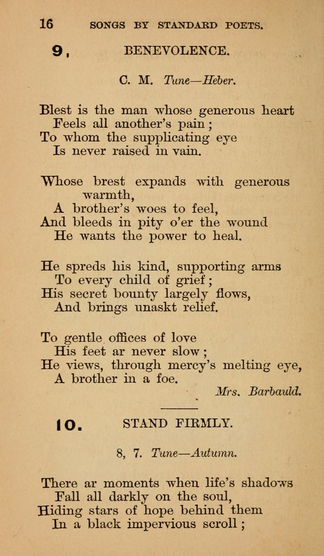 The Liberal Hymn Book: a collection of liberal songs adapted to popular tunes. For use in liberal leagues and other meetings, and in liberal homes page 16