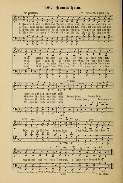 Lobe den Herrn!: eine Liedersammlung für die Sonntagschul- und Jugendwelt page 100