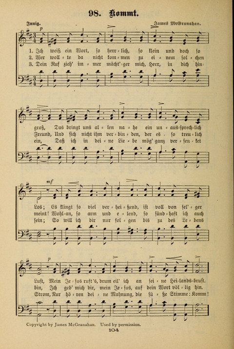Lobe den Herrn!: eine Liedersammlung für die Sonntagschul- und Jugendwelt page 102