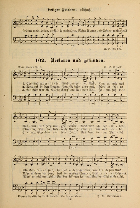 Lobe den Herrn!: eine Liedersammlung für die Sonntagschul- und Jugendwelt page 109