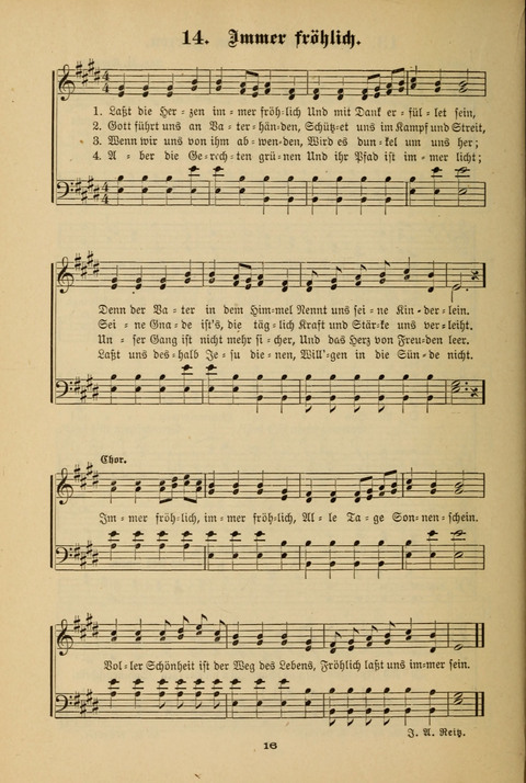 Lobe den Herrn!: eine Liedersammlung für die Sonntagschul- und Jugendwelt page 14