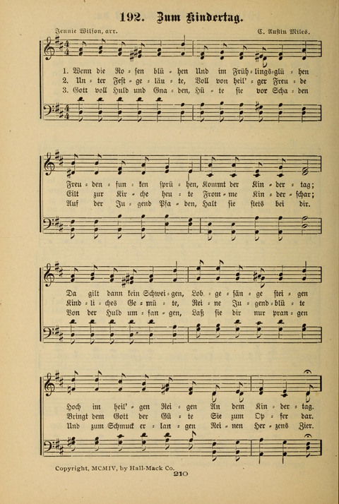 Lobe den Herrn!: eine Liedersammlung für die Sonntagschul- und Jugendwelt page 208