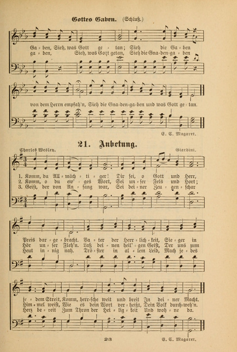 Lobe den Herrn!: eine Liedersammlung für die Sonntagschul- und Jugendwelt page 21