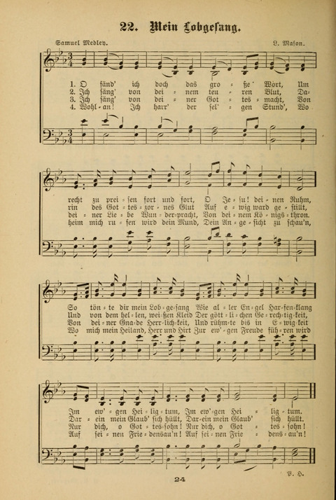 Lobe den Herrn!: eine Liedersammlung für die Sonntagschul- und Jugendwelt page 22