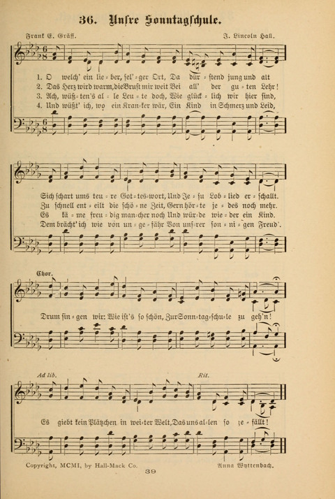 Lobe den Herrn!: eine Liedersammlung für die Sonntagschul- und Jugendwelt page 37