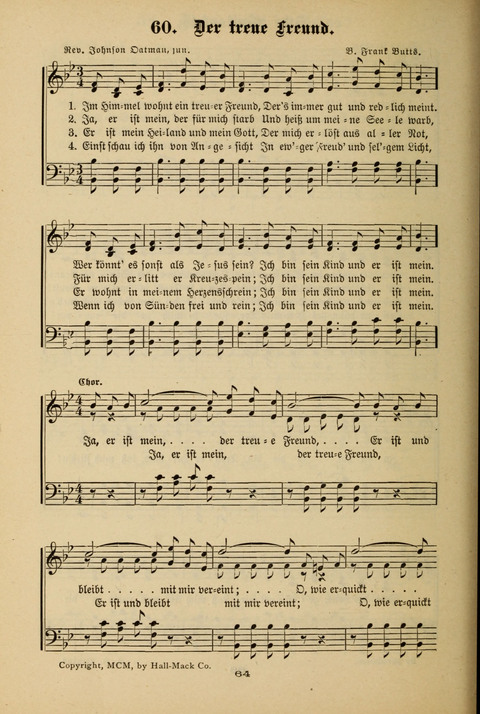 Lobe den Herrn!: eine Liedersammlung für die Sonntagschul- und Jugendwelt page 62