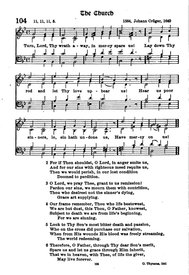 The Lutheran Hymnary page 203