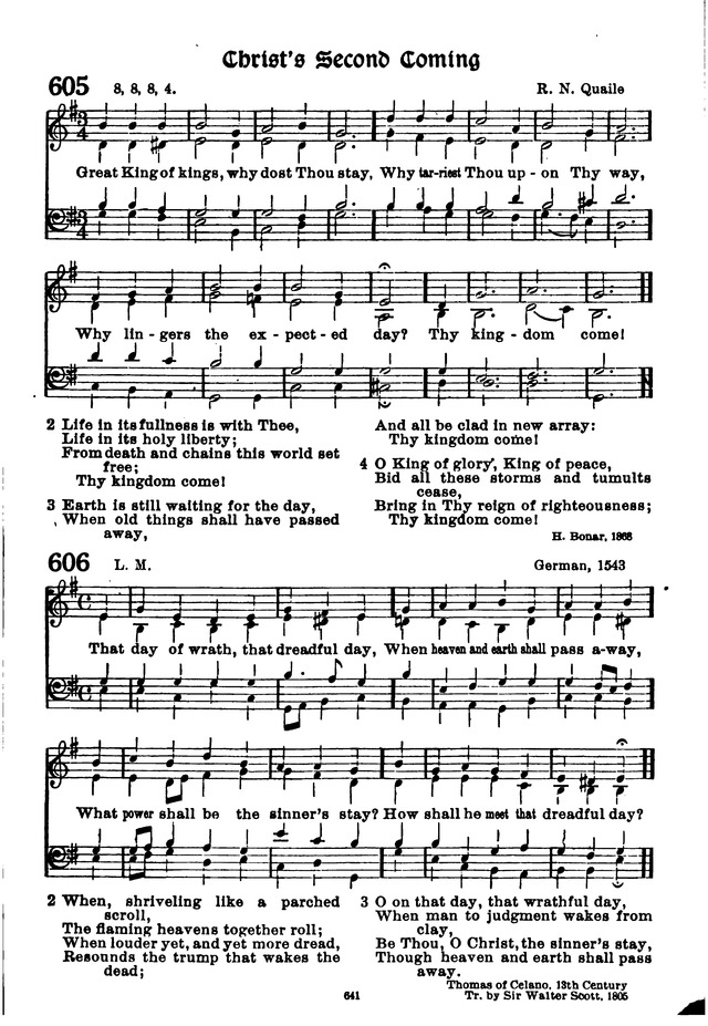 The Lutheran Hymnary 606 That Day Of Wrath That Dreadful Day Hymnary Org