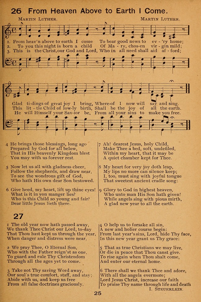 Lutheran Hymnal for the Sunday School page 25