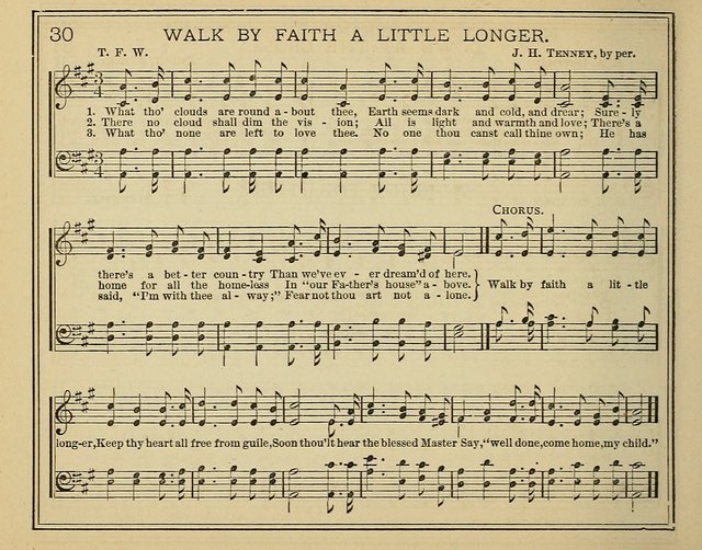 Light and Life: a collection of new hymns and tunes for sunday schools, prayer meetings, praise meetings and revival meetings page 30