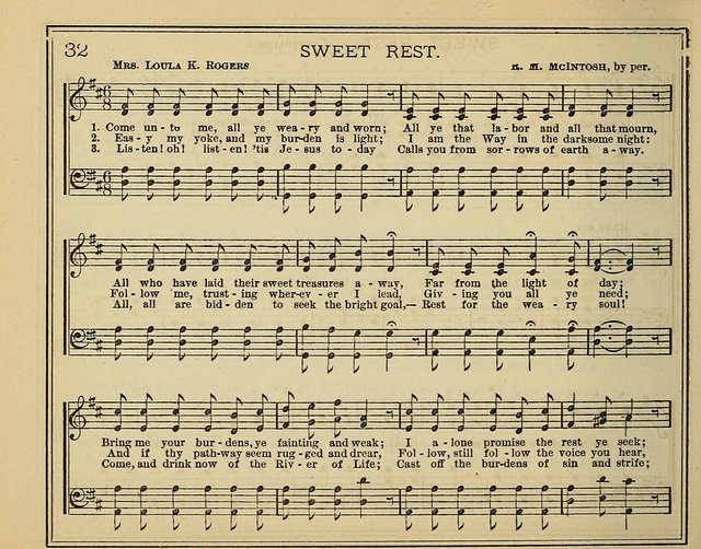 Light and Life: a collection of new hymns and tunes for sunday schools, prayer meetings, praise meetings and revival meetings page 32