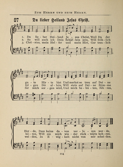 Liederlust: Altes und Neues für Muntere Sänger in Kirche, Schule und Haus page 114