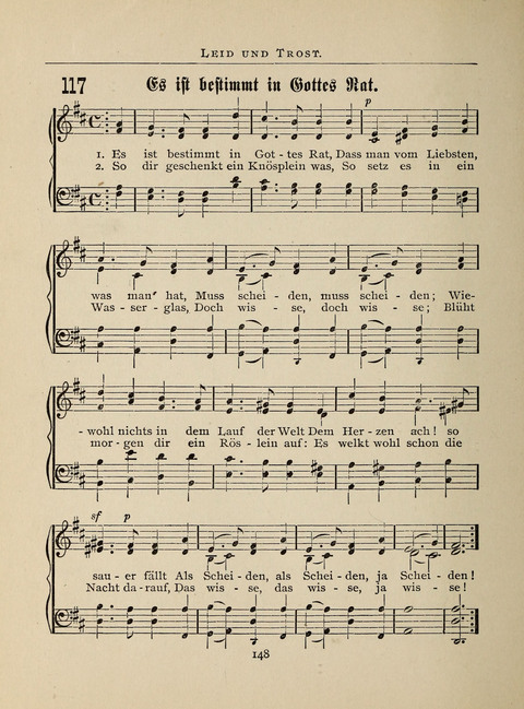 Liederlust: Altes und Neues für Muntere Sänger in Kirche, Schule und Haus page 148