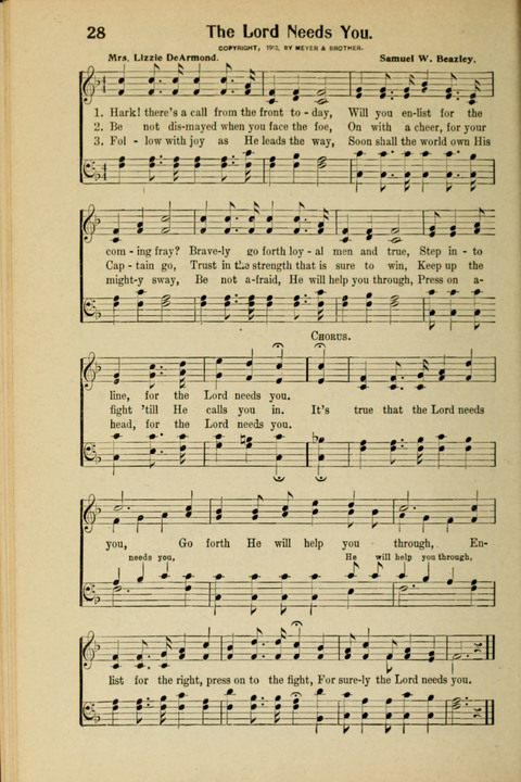 Light and Life Songs No. 2 page 28