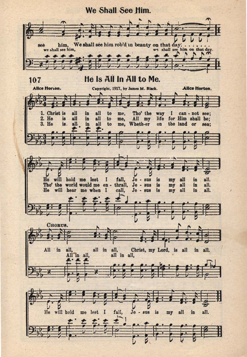 Light and Life Songs No. 3 page 107