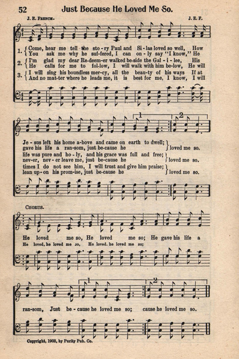 Light and Life Songs No. 3 page 52
