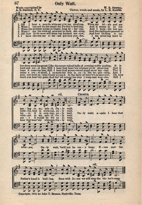 Light and Life Songs No. 3 page 87