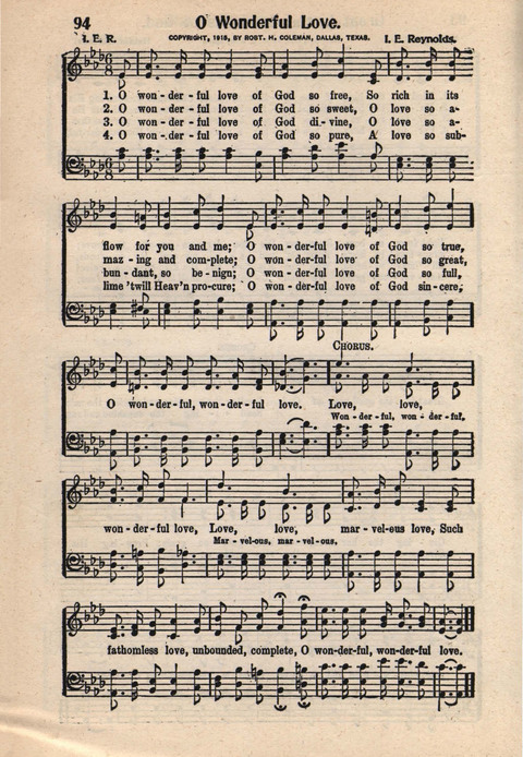 Light and Life Songs No. 3 page 94