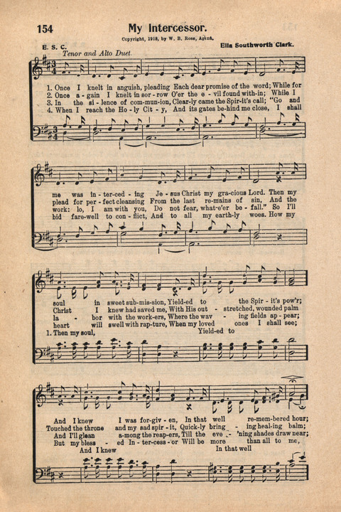 Light and Life Songs No. 4 page 154
