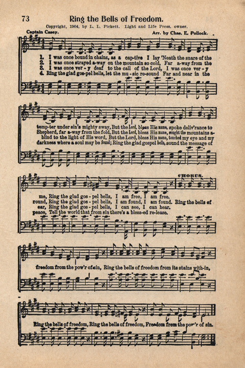 Light and Life Songs No. 4 page 73