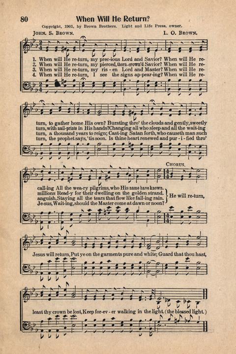 Light and Life Songs No. 4 page 80