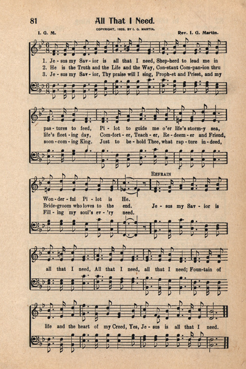 Light and Life Songs No. 4 page 81
