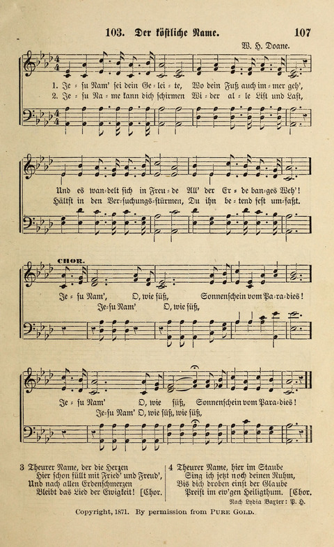 Liederlust und Psalter page 107