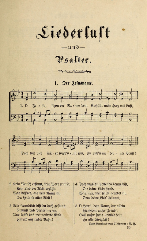 Liederlust und Psalter page 3