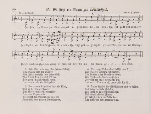 Lieder-Perlen: Eine Sammlung von Liedern geistlichen und gemischten Inhalts, theils in deutscher, theils in englischer Sprache, nebt einer Anzahl Spiellieder, ein-, zwei- und dreistimmig (mit Anhang) page 22