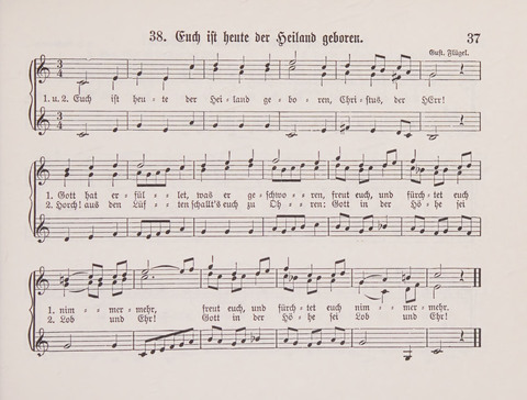 Lieder-Perlen: Eine Sammlung von Liedern geistlichen und gemischten Inhalts, theils in deutscher, theils in englischer Sprache, nebt einer Anzahl Spiellieder, ein-, zwei- und dreistimmig (mit Anhang) page 37