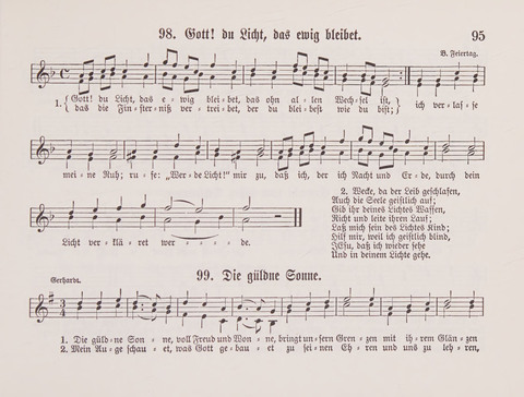 Lieder-Perlen: Eine Sammlung von Liedern geistlichen und gemischten Inhalts, theils in deutscher, theils in englischer Sprache, nebt einer Anzahl Spiellieder, ein-, zwei- und dreistimmig (mit Anhang) page 95