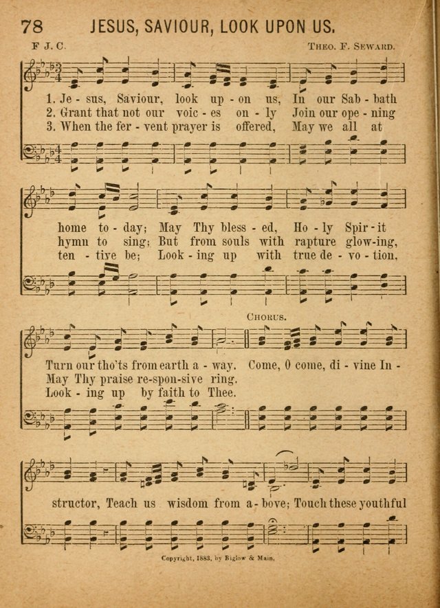 Little Pilgrim Songs: for primary classes and singing in the home: a new collection of sacred and secular songs, (including motion songs) together with a number of services for anniversary occasions page 73